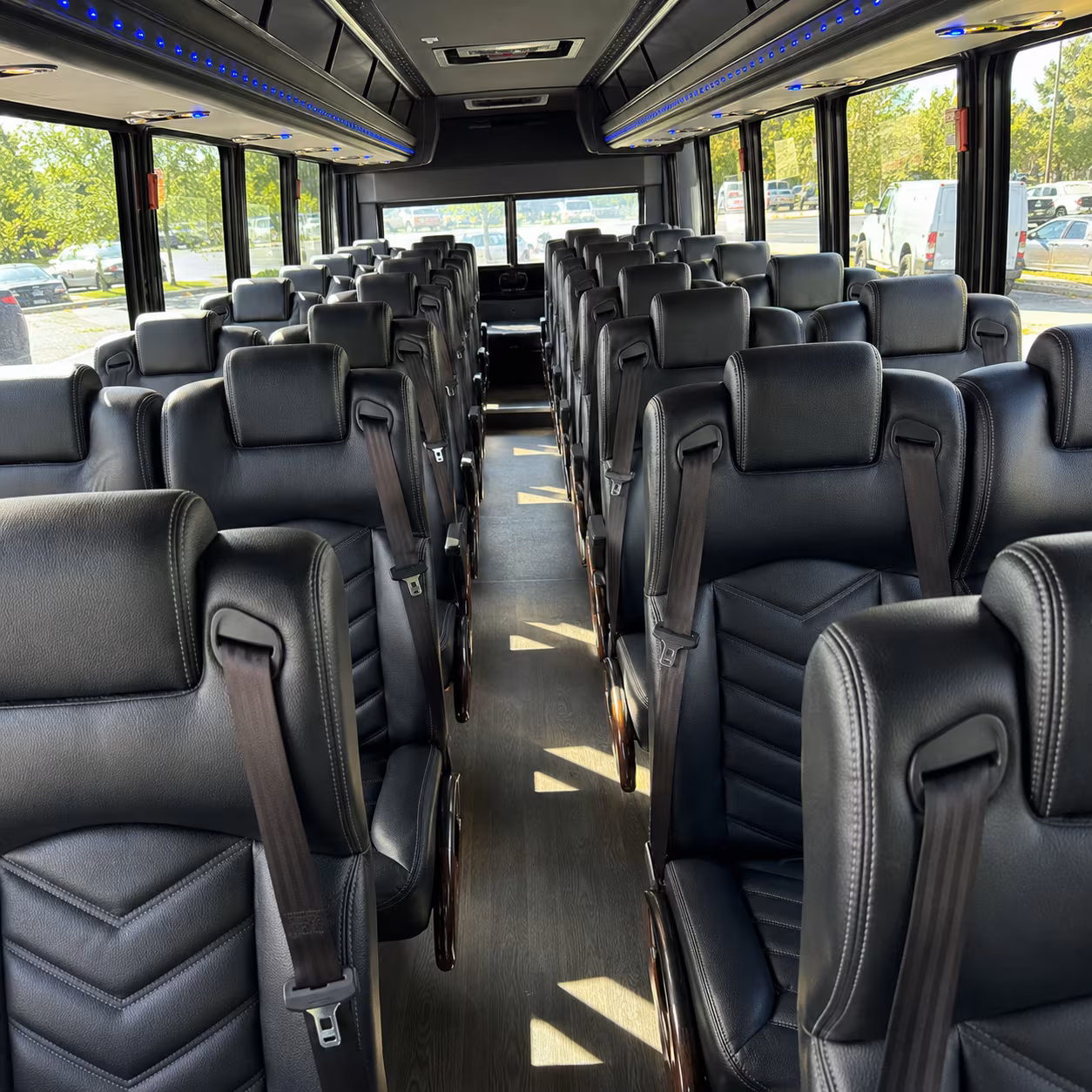 goodyear sporting event transportation onboard seating
